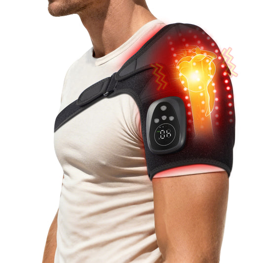 Cordless Red Light Shoulder Wrap with Heat & Massage