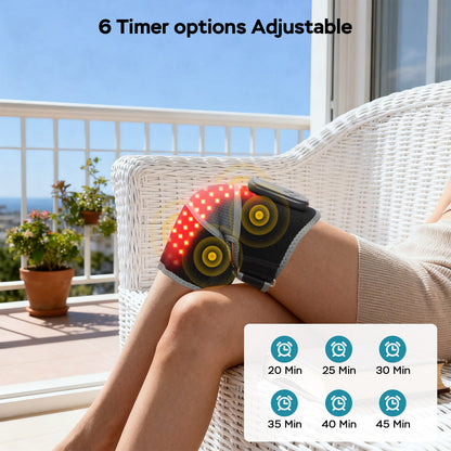 Red Light Knee Massager with Heat & Vibration